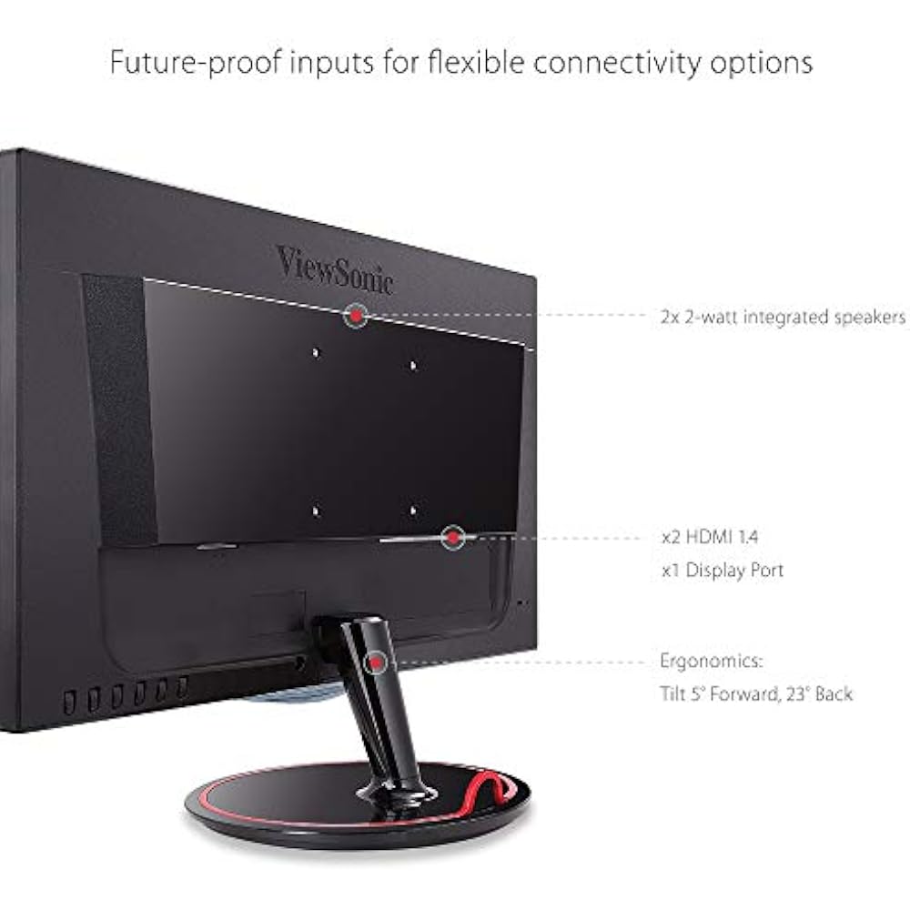 ViewSonic VX2458-P-MHD 24-Inch FHD Gaming Monitor 144Hz - Image 4