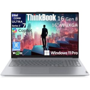 Lenovo ThinkBook 16 G8 IAL Intel Core Ultra 5 225U 16GB RAM 512GB SSD 16" WUXGA Non-Touch Arctic Grey