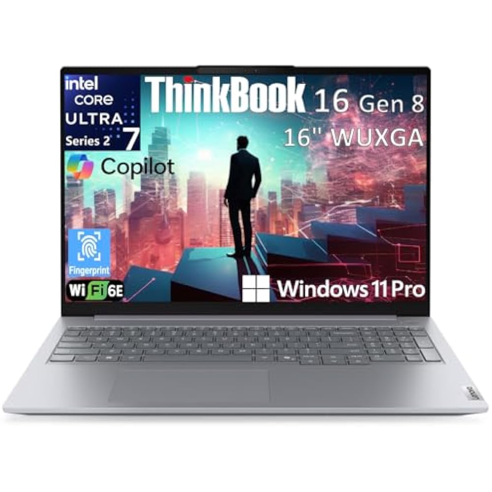 Lenovo ThinkBook 16 G8 IAL Intel Core Ultra 5 225U 16GB RAM 512GB SSD 16" WUXGA Non-Touch Arctic Grey