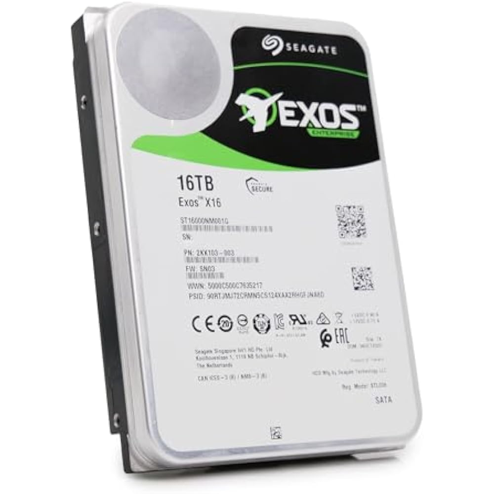 Seagate Exos X16 16TB 3.5" Hard Drive (Pullout, Tested) - Image 4