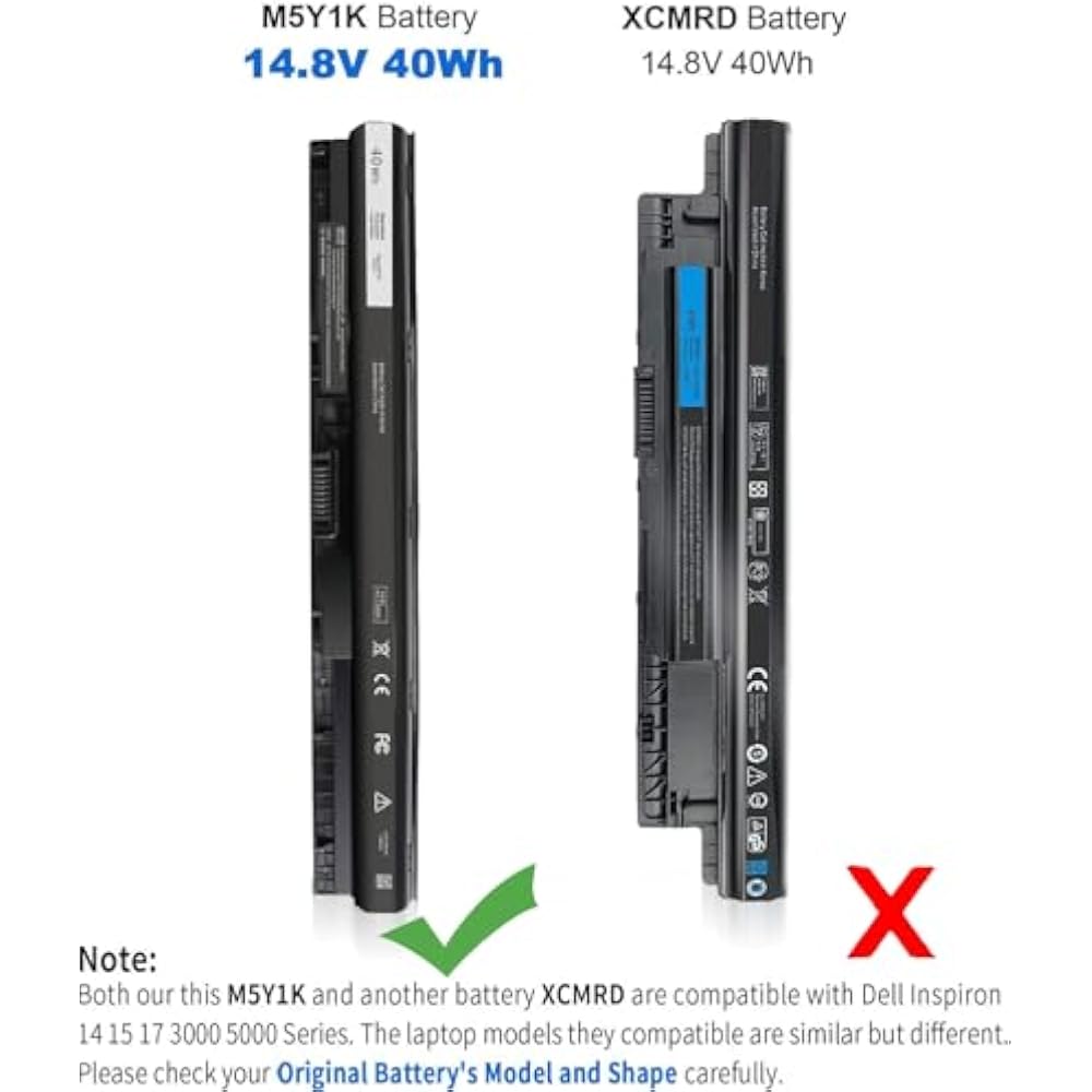 Dell M5Y1K Original Replacement Battery for Inspiron 3000/5000 Series - Image 2