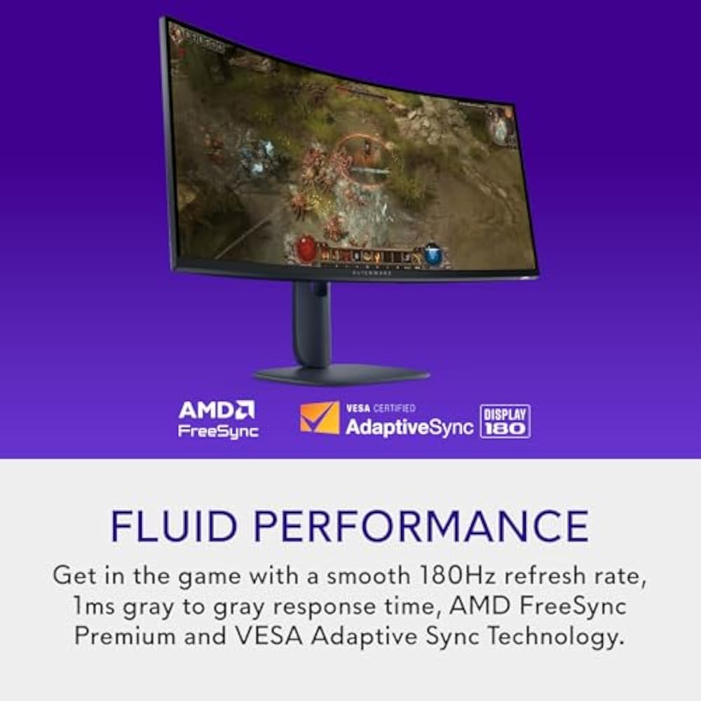 Alienware AW3425DWM 34-Inch WQHD Curved Gaming Monitor - Image 3