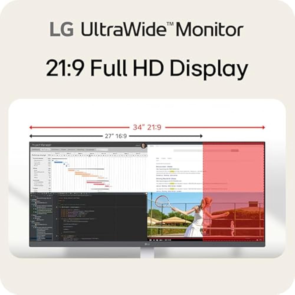 LG 34U530A-W 34-Inch Wide LCD Monitor - Image 2
