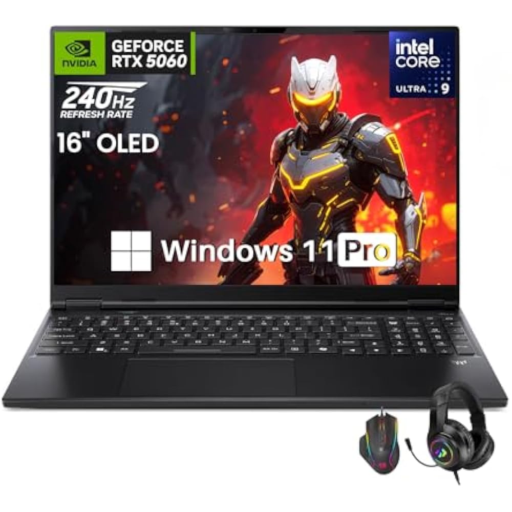 Acer Predator Helios Neo 16S AI PHN16S-71-91AW Intel Core Ultra 9 275HX 16GB RAM 1TB SSD RTX 5060 8GB 16" WQXGA OLED 240Hz Obsidian Black