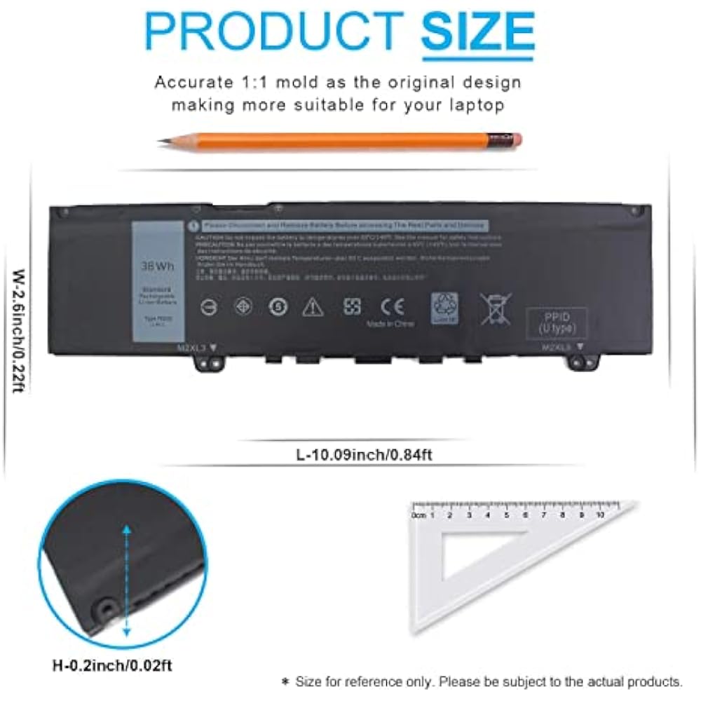 Dell F62G0 Original Replacement Battery for Inspiron 13 7373/7386/7370/7380/5370 - Image 3