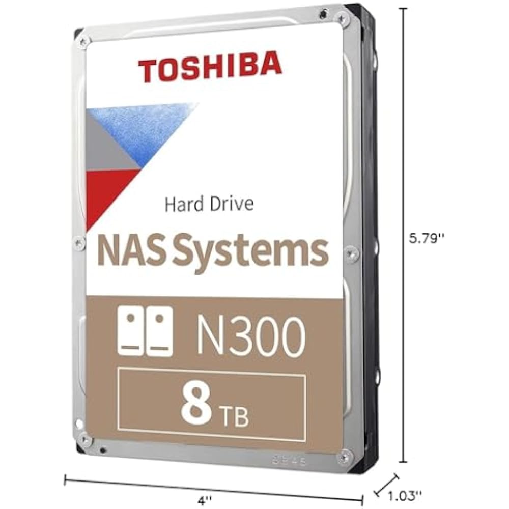Toshiba N300 8TB 3.5" Desktop/NAS Hard Drive (Pullout, Tested) - Image 4