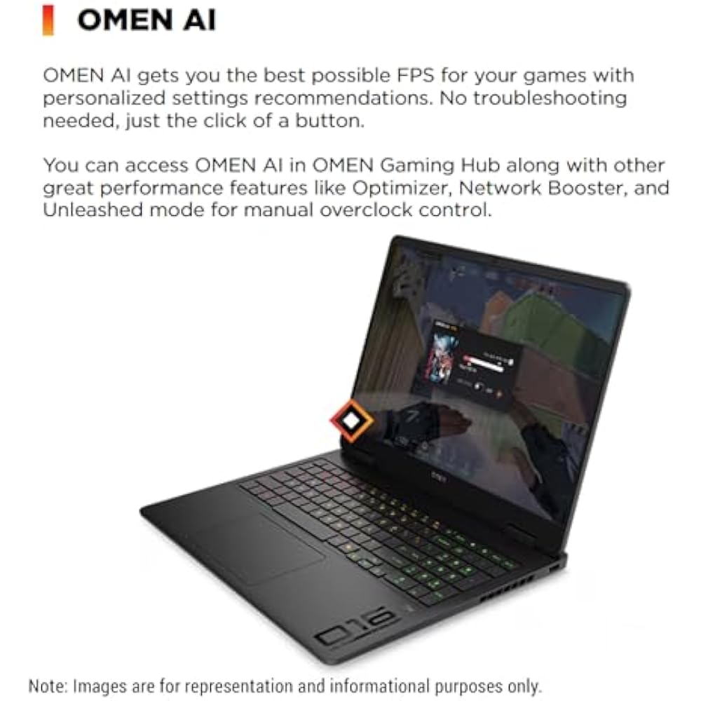 HP Omen Slim 16 Intel Core Ultra 9 285H 16GB RAM 1TB SSD RTX 5070 8GB 16" Non-Touch Shadow Black - Image 4