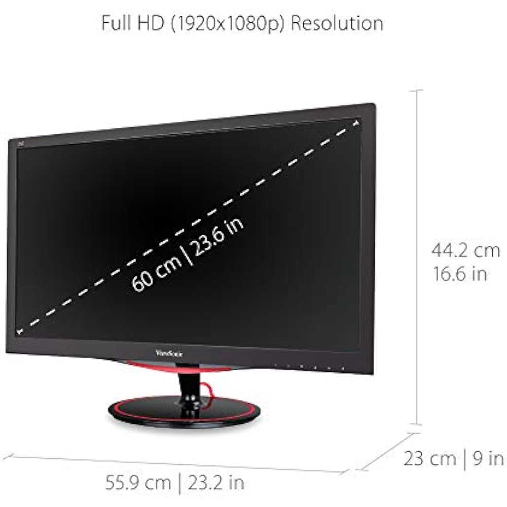ViewSonic VX2458-P-MHD 24-Inch FHD Gaming Monitor 144Hz - Image 3