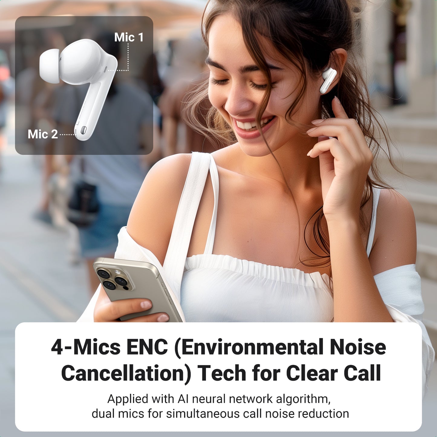 UGREEN HiTune T3 Pro Active Noise-Cancelling Wireless Earbuds - Image 4
