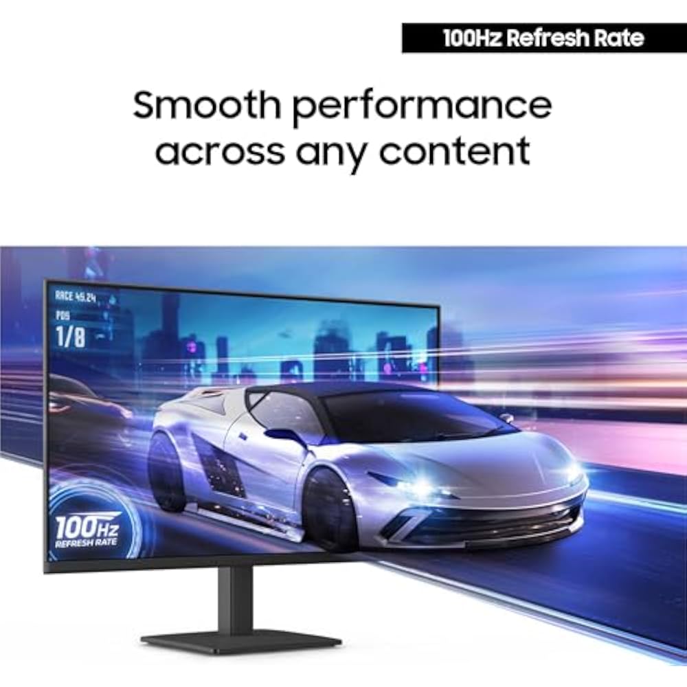 Samsung Essential Monitor S3 S30GD 24-Inch FHD IPS 100Hz LS24D300GAMXUE - Image 3