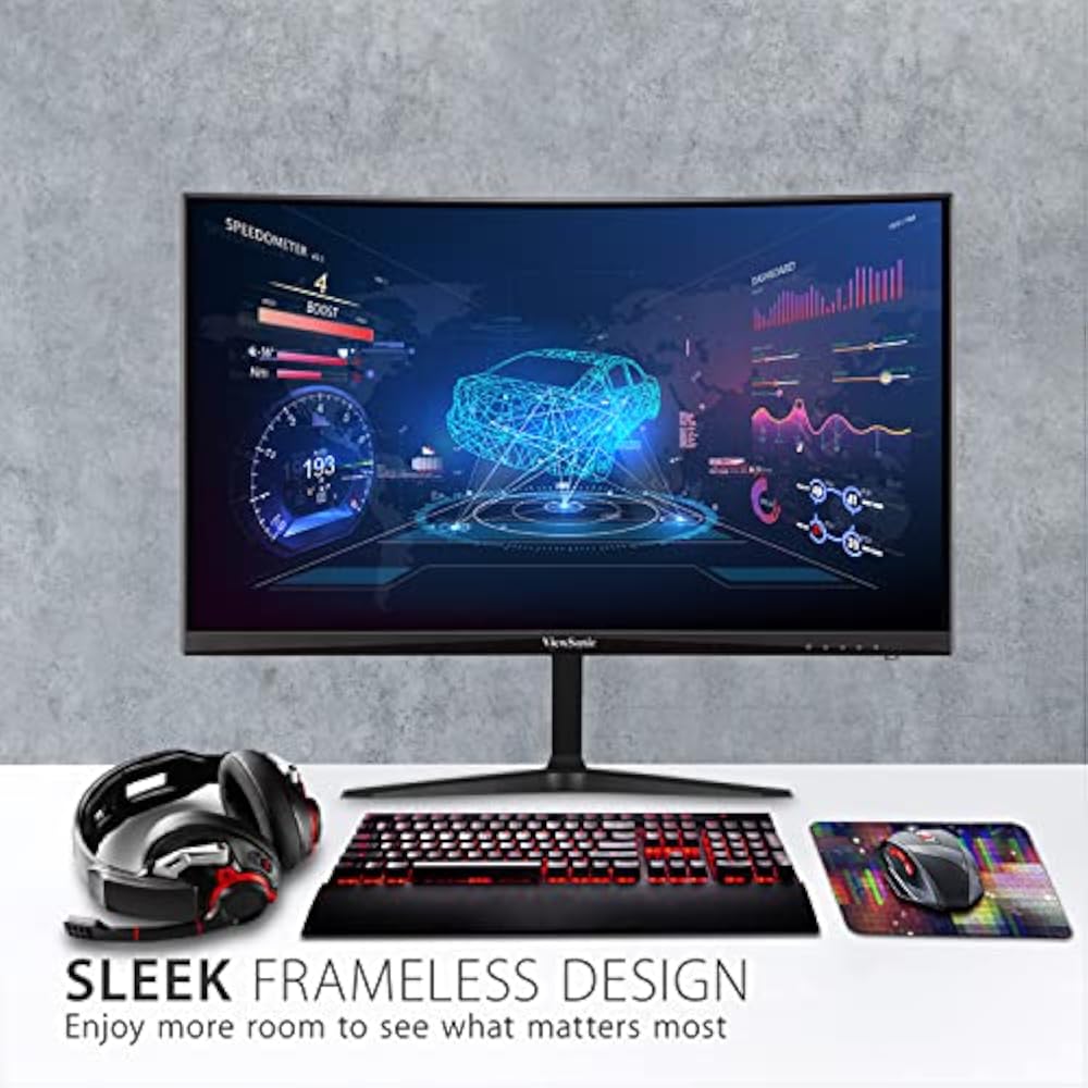 ViewSonic VX2418-PC-MHD 24-Inch FHD 165Hz 1500R Curved Monitor - Image 3