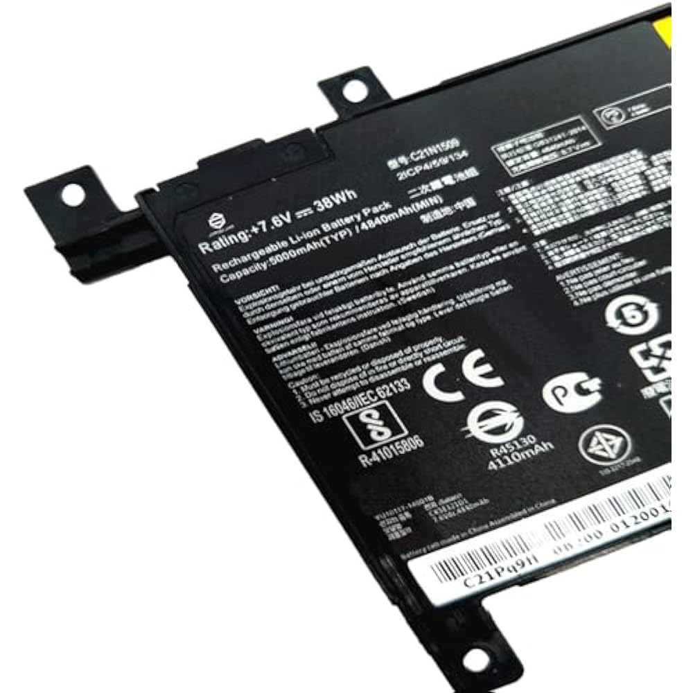 Asus C21N1509 Replacement Battery for VivoBook X556/A556/K556/F556 - Image 2