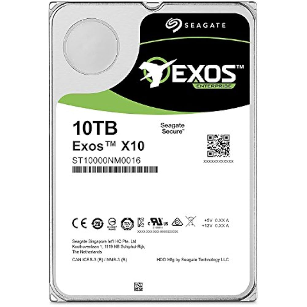 Seagate Enterprise Capacity 10TB 3.5" Hard Drive (Pullout, Tested) - Image 3