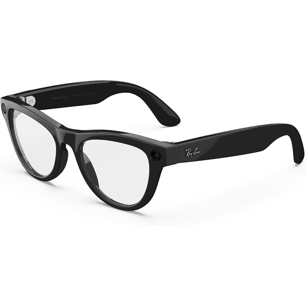 Meta Ray-Ban Skyler Smart Glasses, Blue Frame / Black Frame (RW4010)