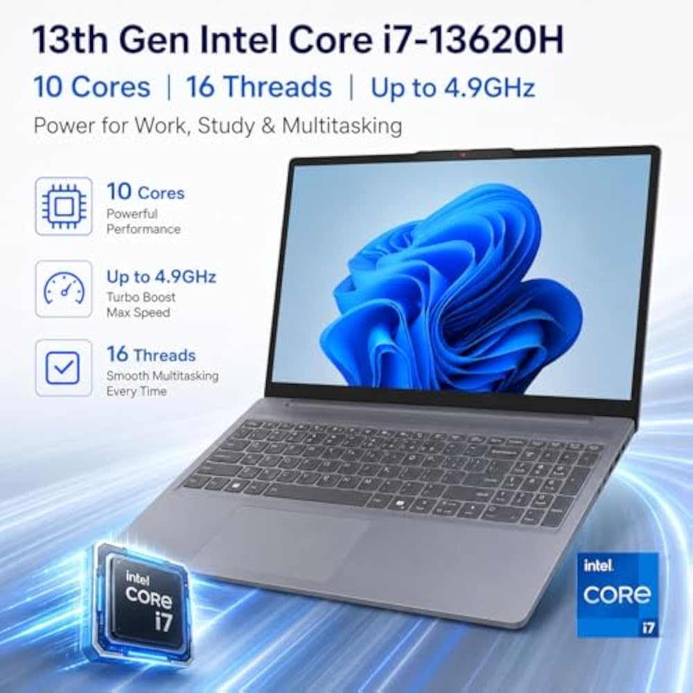 Lenovo IdeaPad Slim 3 15IRH10 Intel Core i7-13620H 16GB RAM 512GB SSD 15.3" Non-Touch Luna Grey - Image 2