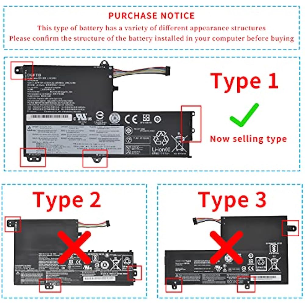 Lenovo L15M3PB0 Original Replacement Battery for IdeaPad 330S Series - Image 2