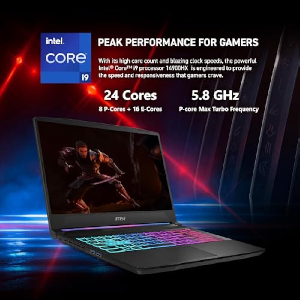 MSI Katana 15 HX B14WFK-605XPL Intel Core i7-14650HX 16GB RAM 512GB SSD RTX 5060 8GB 15.6" FHD 144Hz Black - Image 2