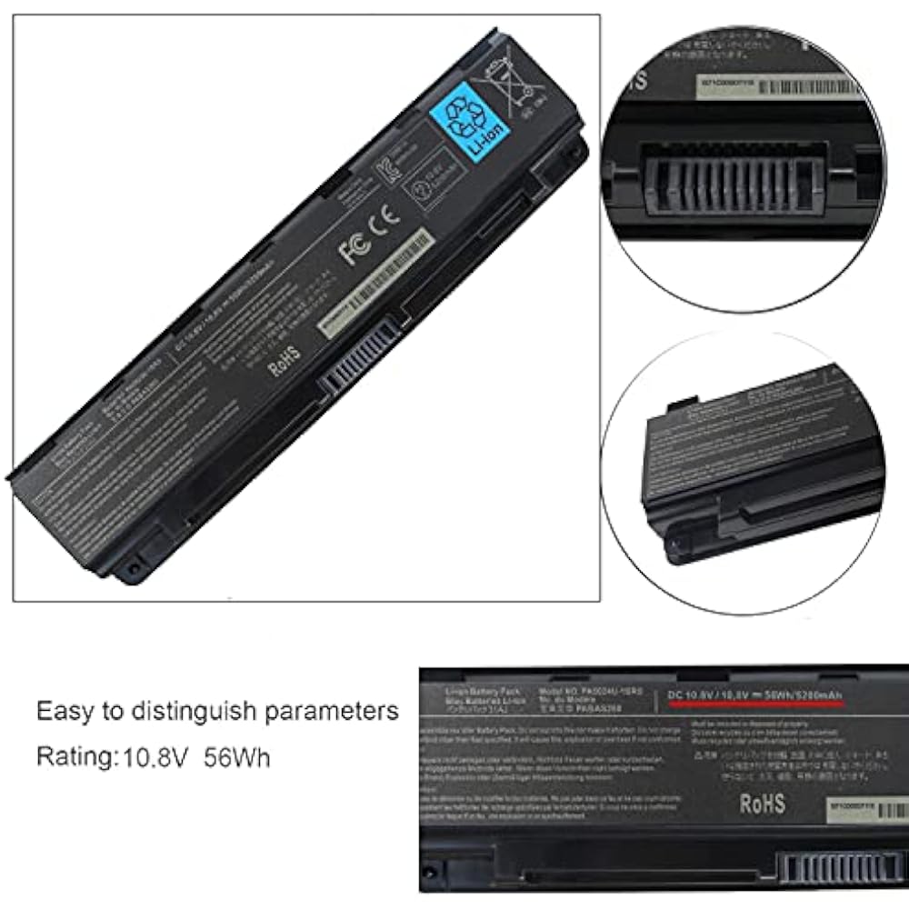Toshiba PA5024U-1BRS Replacement Battery for Satellite C850/L800/L850/C855/C870/L855/L870 - Image 3