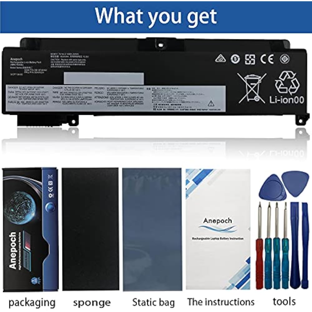 Lenovo 00HW024 Original Replacement Battery for ThinkPad T460s/T470s (Internal) - Image 4
