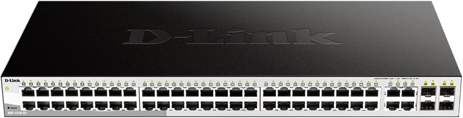 D-Link DGS-1210-52 52-Port Gigabit Smart Managed Switch Non-PoE