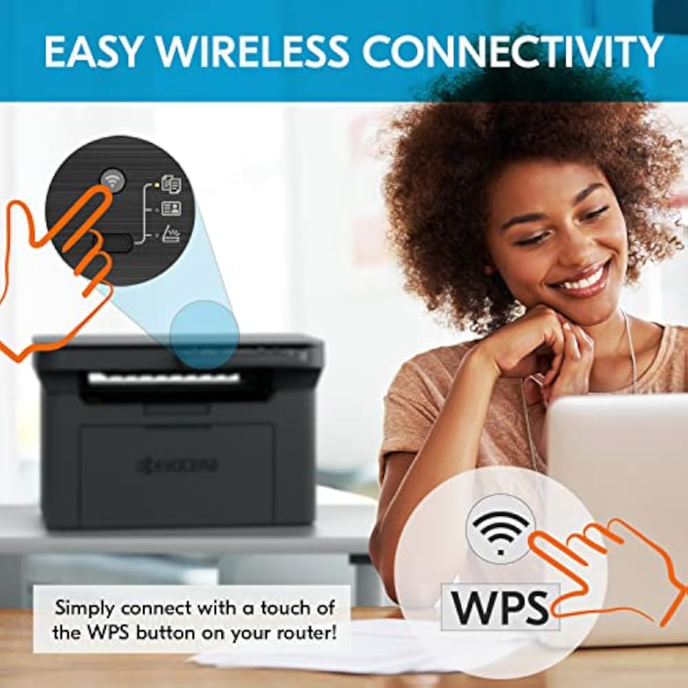 Kyocera ECOSYS MA2000w, Wireless Monochrome Multifunction Laser Printer - Image 3