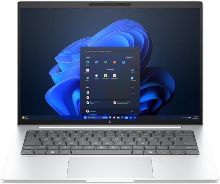 HP EliteBook 8 G1i AI 14 Intel Core Ultra 7 255U 16GB RAM 512GB SSD Non-Touch Glacier Silver Win11 Pro - Image 2