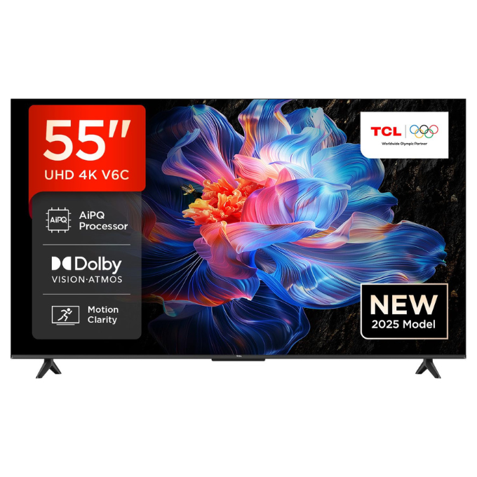 TCL 55" V6C 4K Google TV Smart TV
