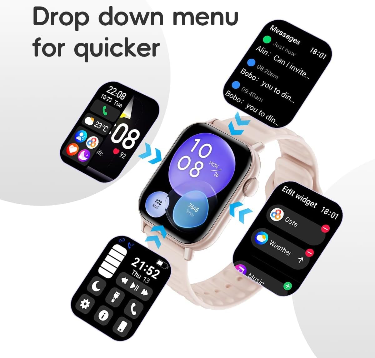 Havit Smart Life Series 1.85-inch TFT Smart Watch HV-M9062