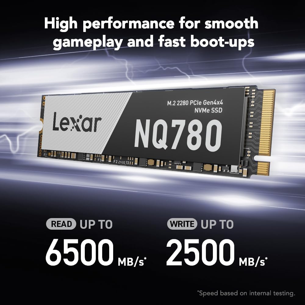 Lexar LNQ780 Gen4 Internal SSD NVMe 1TB M.2 2280 PCIe Gen4x4 - Image 2