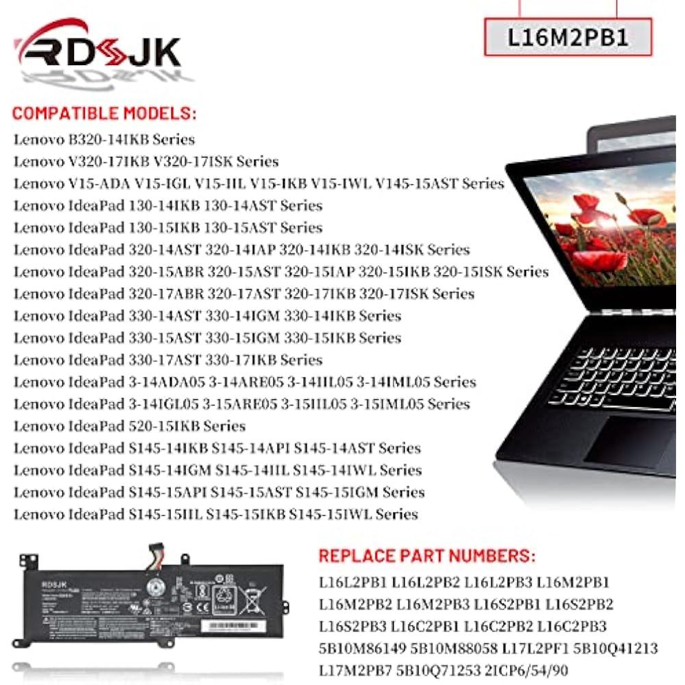 Lenovo L16M2PB1 Original Replacement Battery for IdeaPad 320/330 Series - Image 3