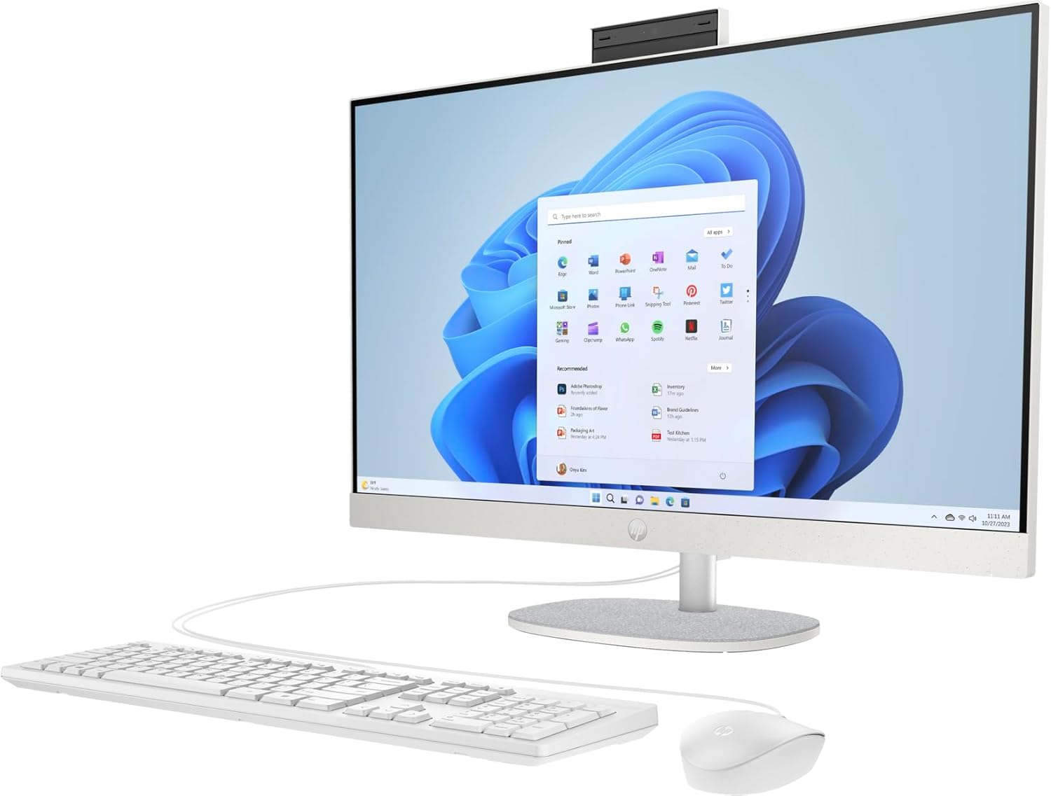 HP All-in-One 27-cr2038nh Intel Core Ultra 7 255U 8GB RAM 512GB SSD Touch Black - Image 4