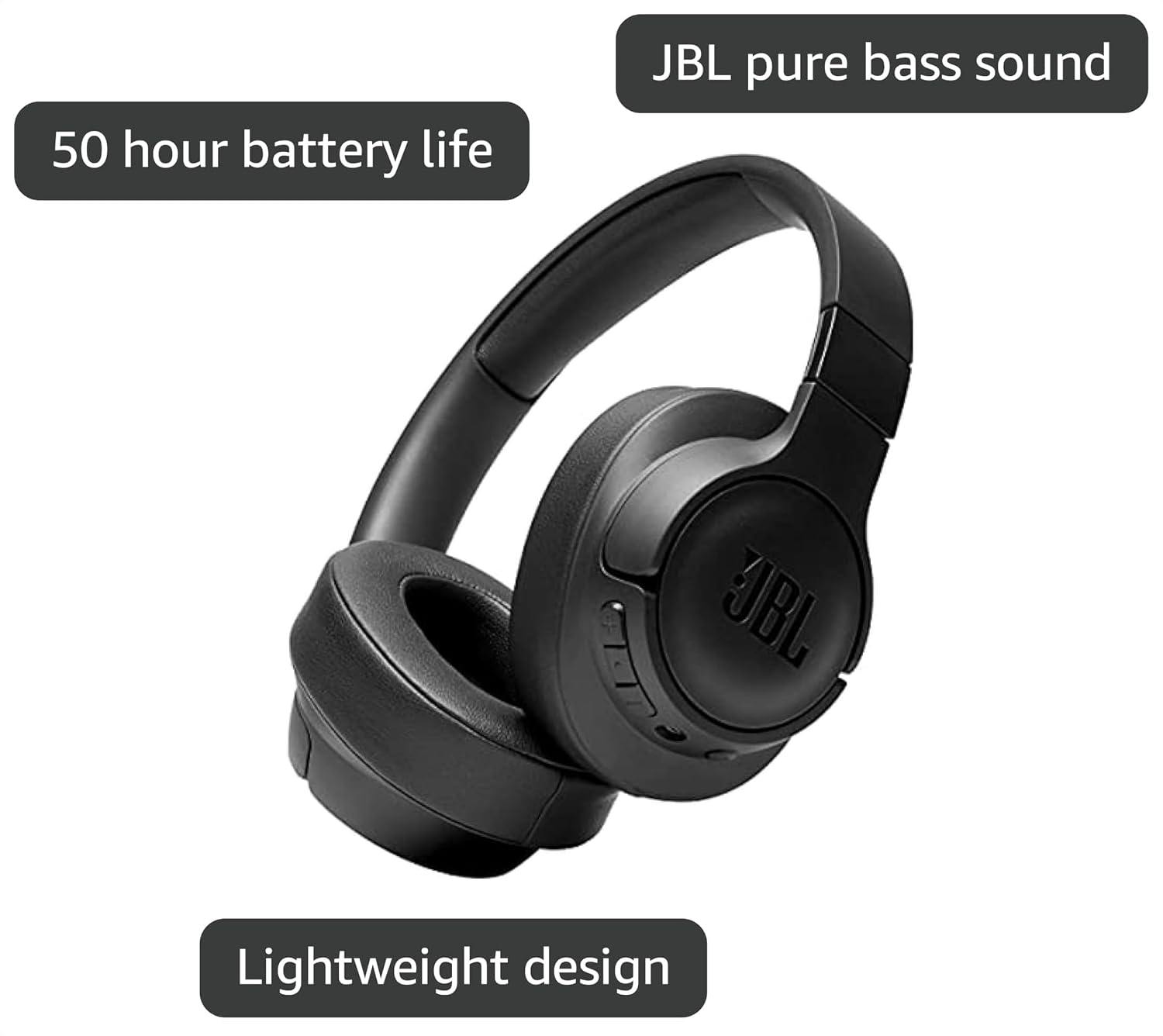 JBL Tune 710BT Wireless Over-Ear Headphones - Image 3