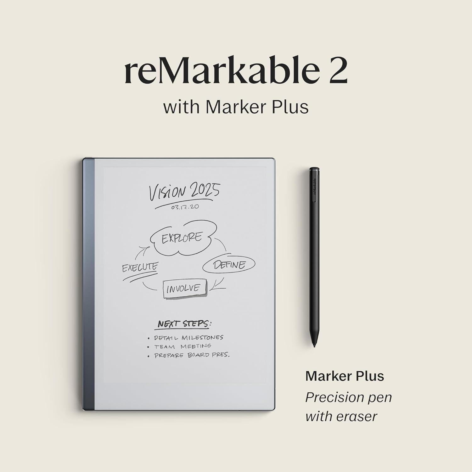 Remarkable 2 E-Ink Writing Tablet with Marker Pen - Image 3