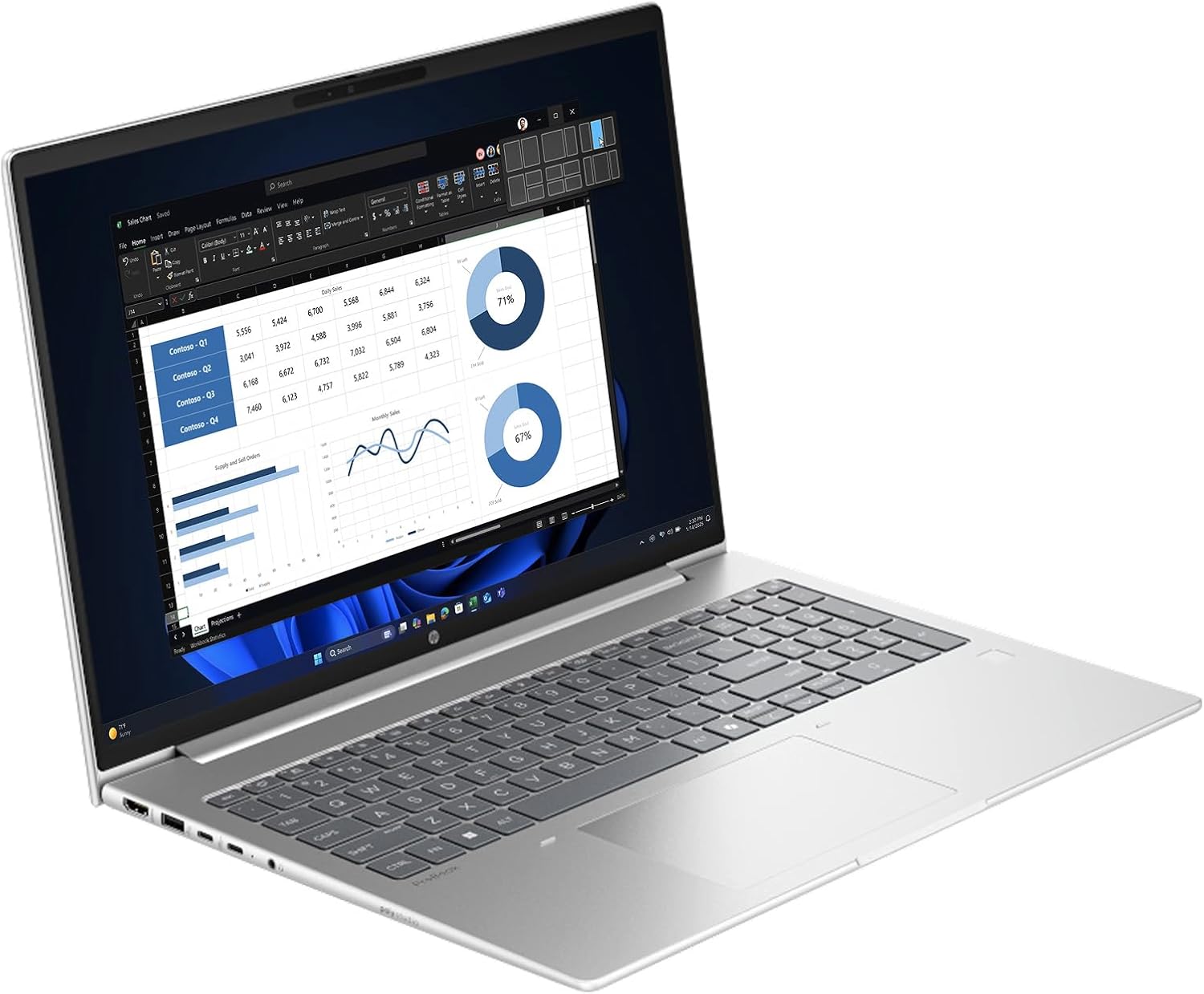 HP ProBook 460 G11 Intel Core Ultra 5 125U 16GB RAM 512GB SSD 16" FHD Backlit Silver