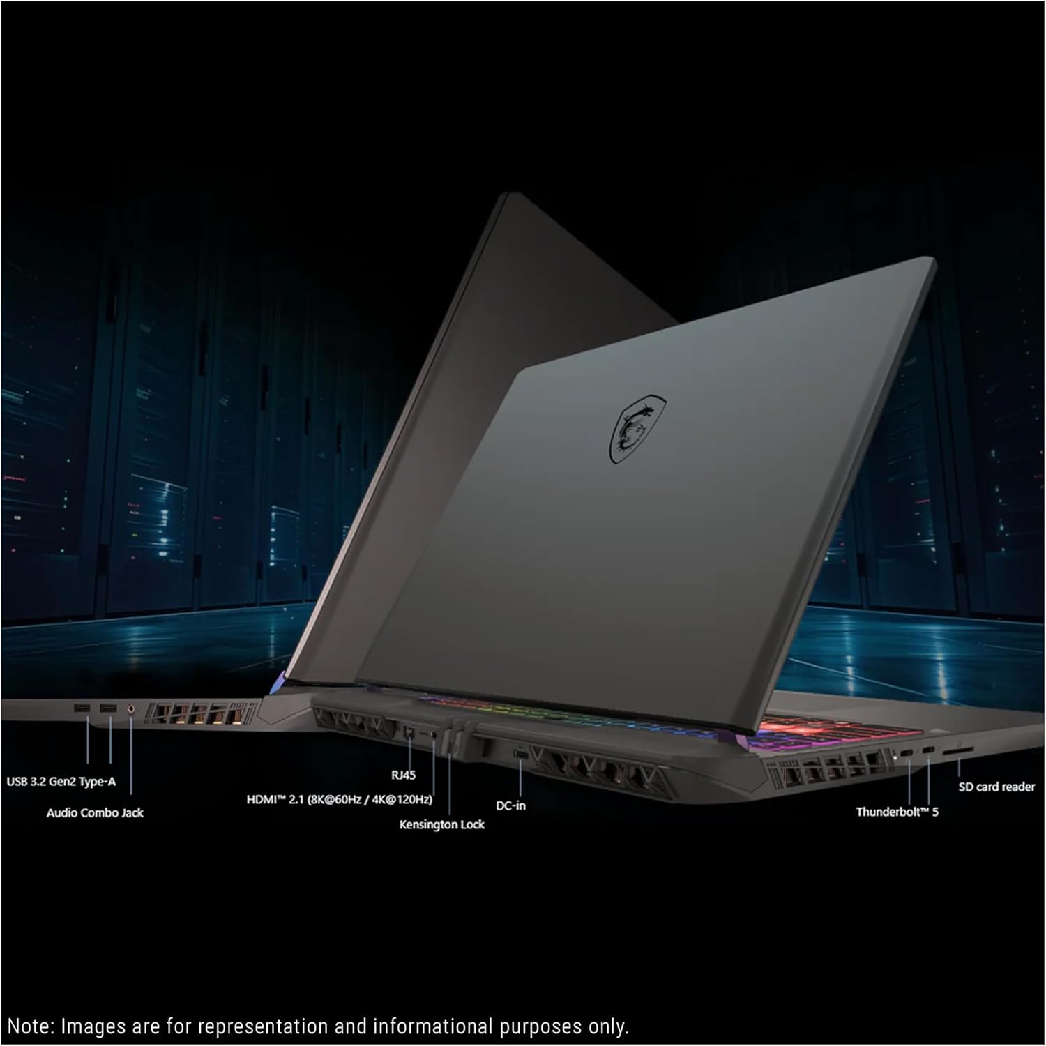 MSI Vector 16 HX AI A2XWIG Intel Core Ultra 9 275HX 16GB RAM 1TB SSD RTX 5080 16GB 16" QHD Cosmos Grey - Image 4
