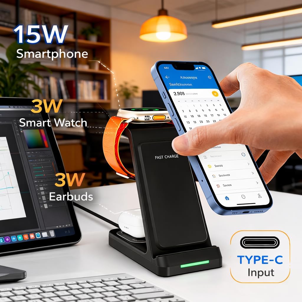 Havit W3103 3-in-1 Wireless Charger - Image 2