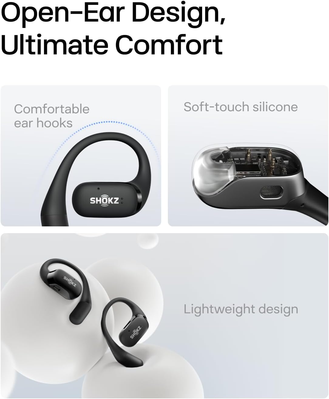 Shokz OpenFit Open-Ear True Wireless Earbuds - Image 3