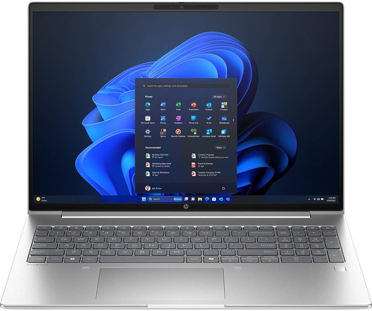 HP ProBook 4 G1i 16 AI Intel Core Ultra 7 255U 16GB RAM 512GB SSD Pike Silver