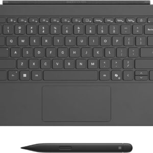 Microsoft Surface Pro Keyboard 12 with Pen, Backlit Black (Bundle)