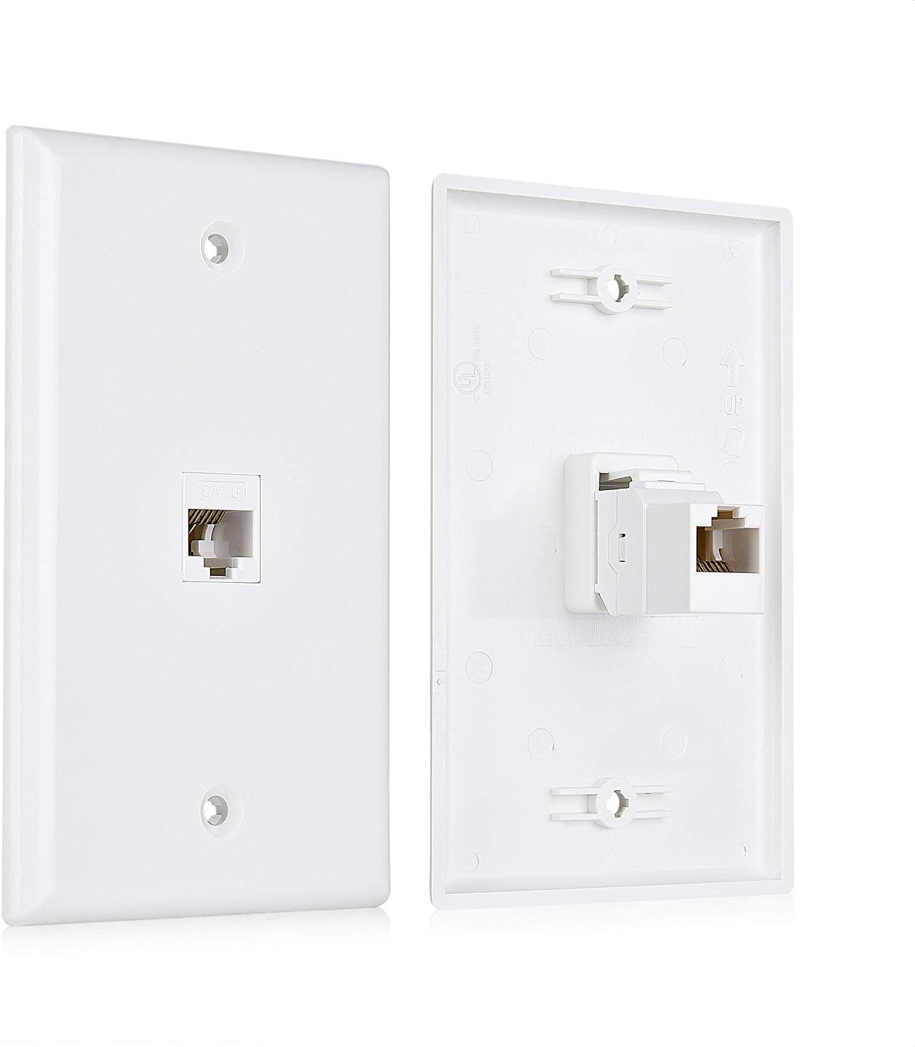 Cat6 Wall Socket Faceplate Single Port