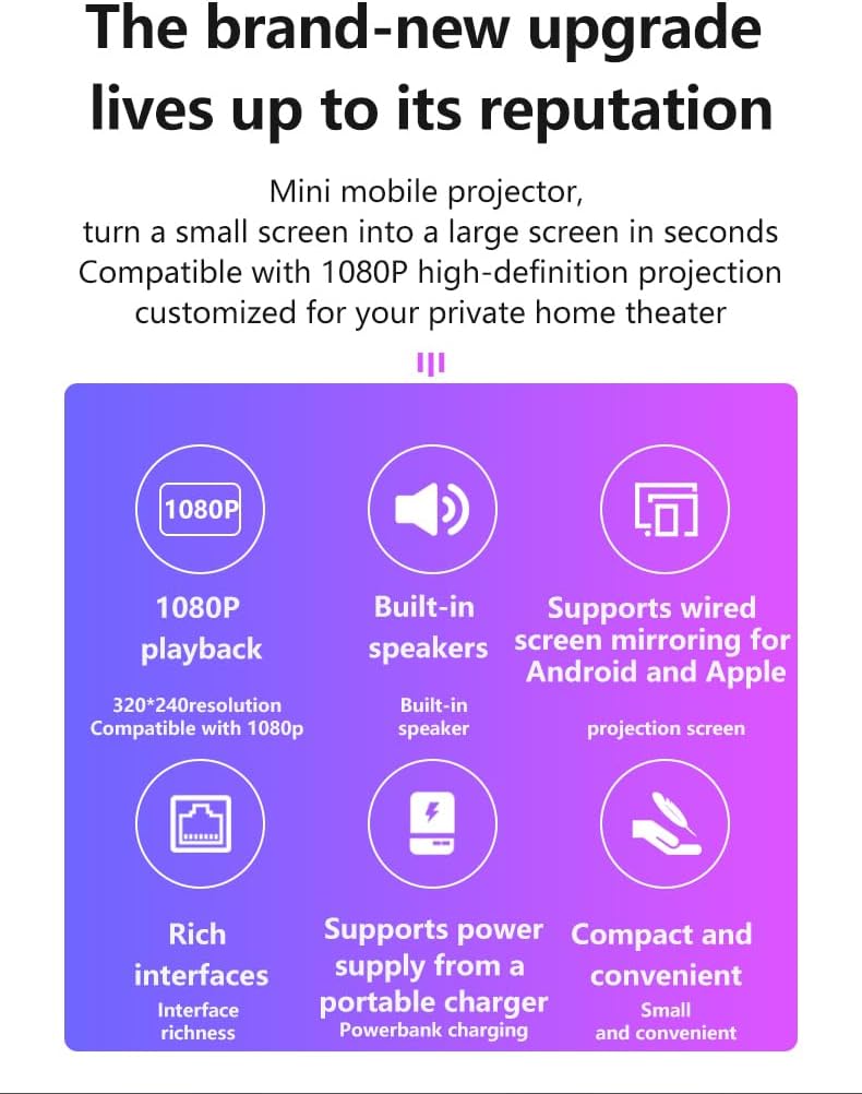 Havit PJ221 Portable Projector - Image 2