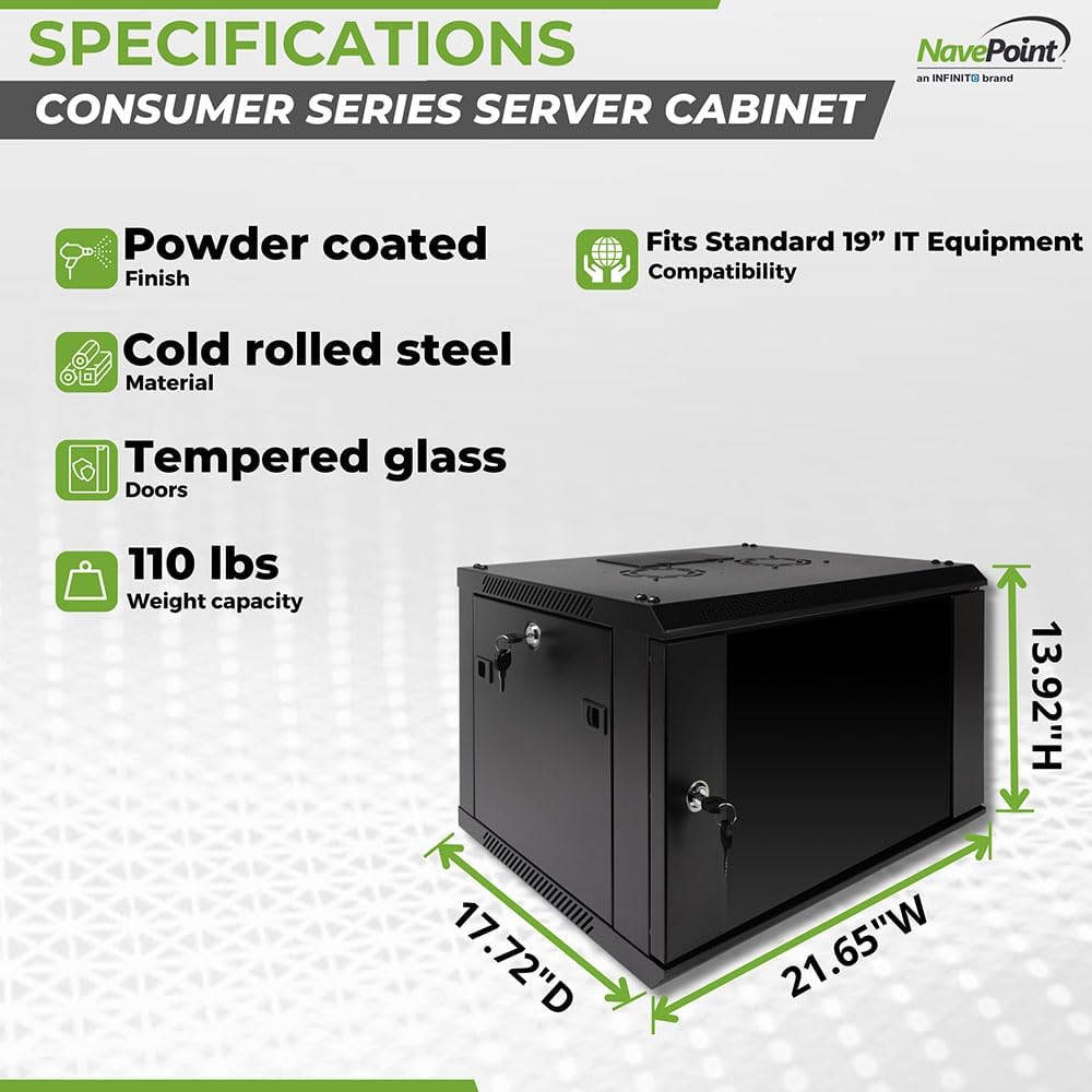 Network Rack Cabinet 6U - Image 3