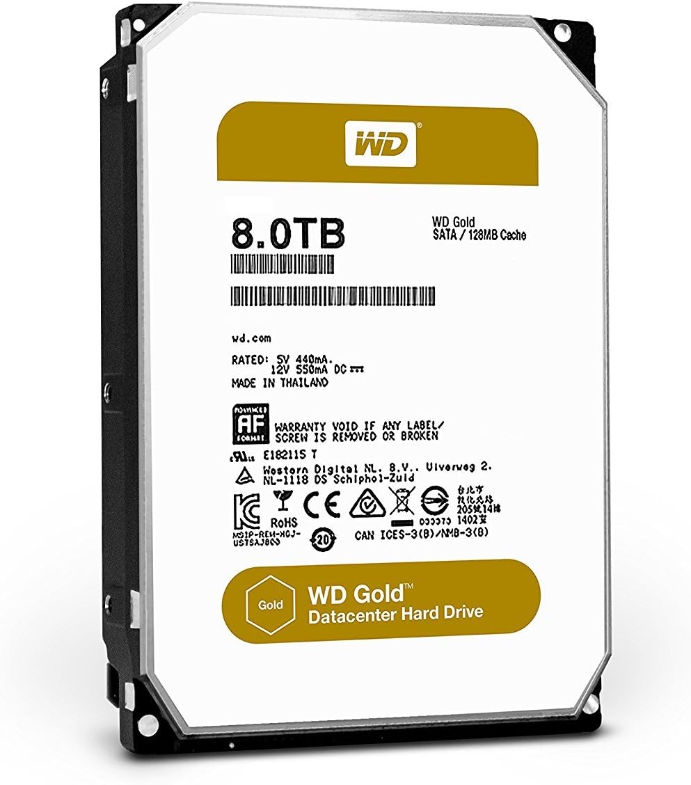 WD Gold 8TB 3.5" Enterprise Hard Drive (Pullout, Tested)