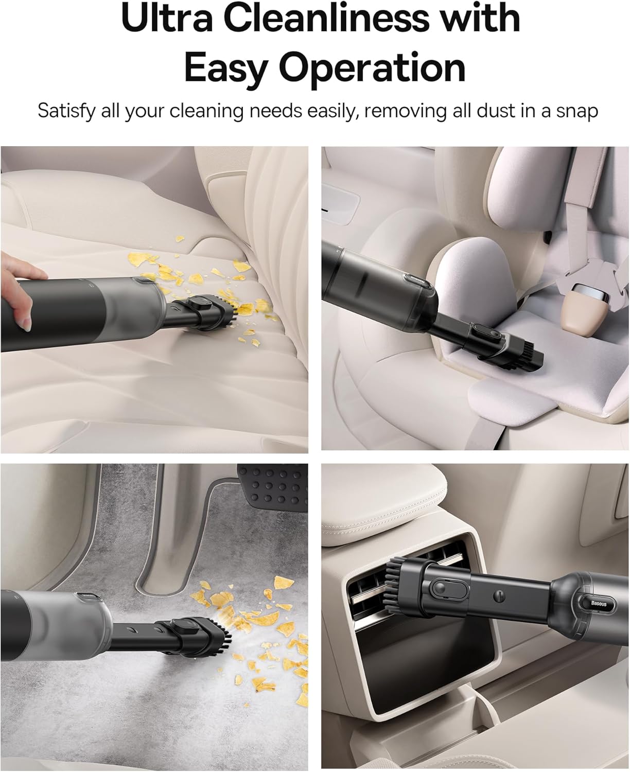 Baseus A3Lite Portable Car Vacuum Cleaner - Image 4