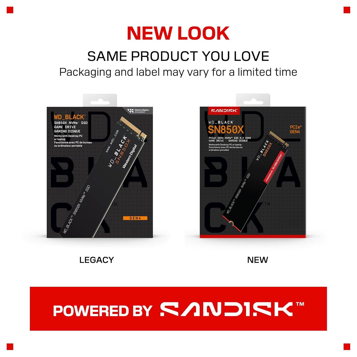 WD Black SN850X Internal SSD NVMe 2TB M.2 2280 PCIe Gen4 - Image 2