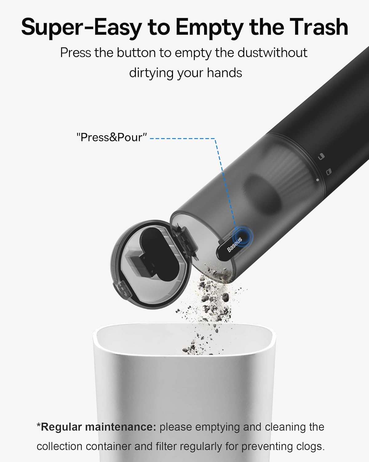 Baseus A3Lite Portable Car Vacuum Cleaner - Image 3