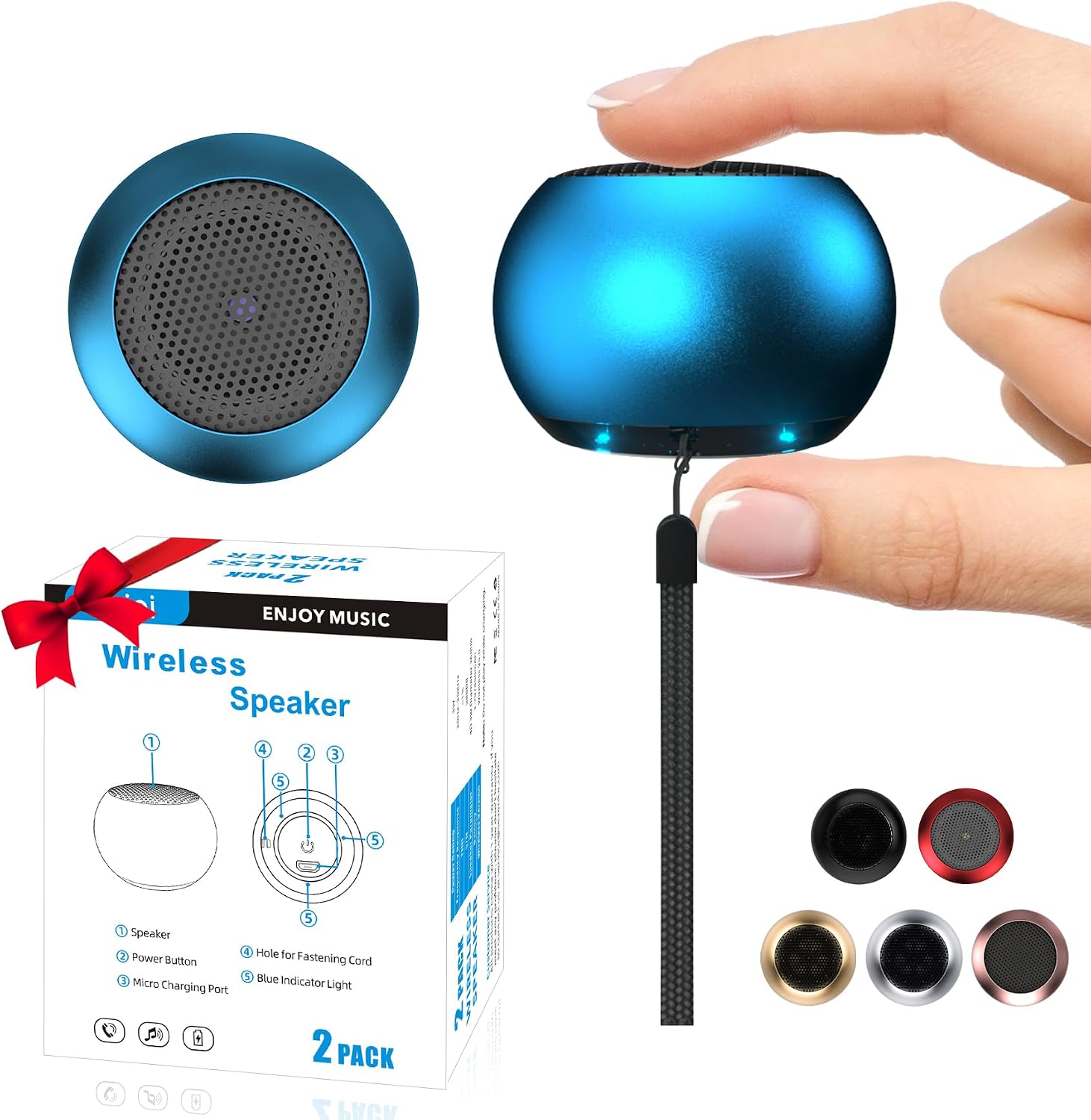 Havit Audio Series Waterproof Clip-On Bluetooth Speaker HV-SK868BT