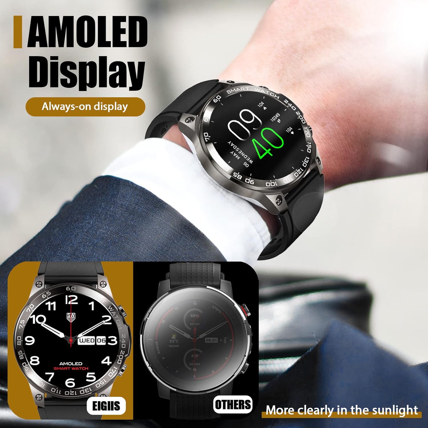 Havit MegaView AMOLED Smart Watch HV-M9068 - Image 2