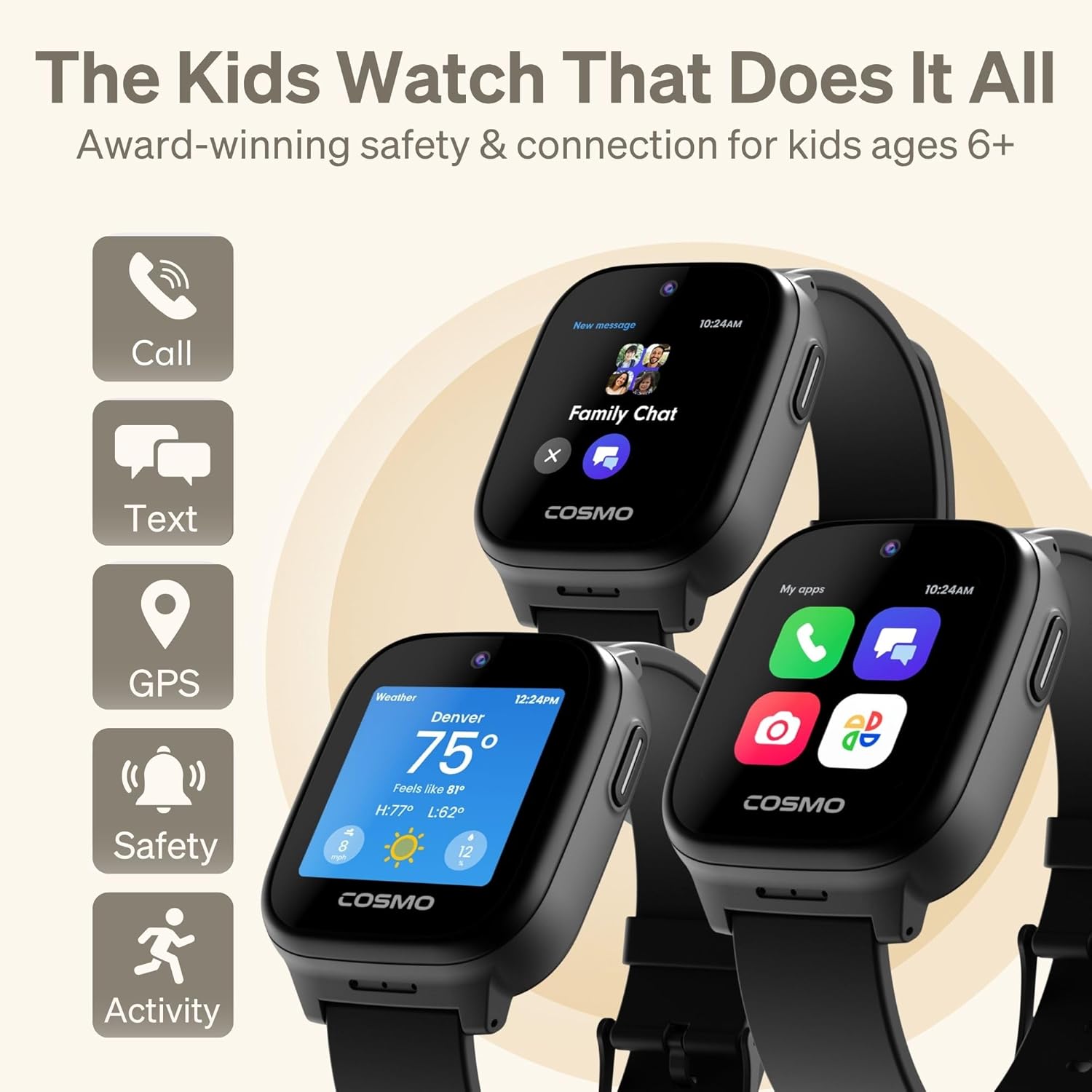 Havit Kids 4G GPS Smartwatch HV-KW11 - Image 2
