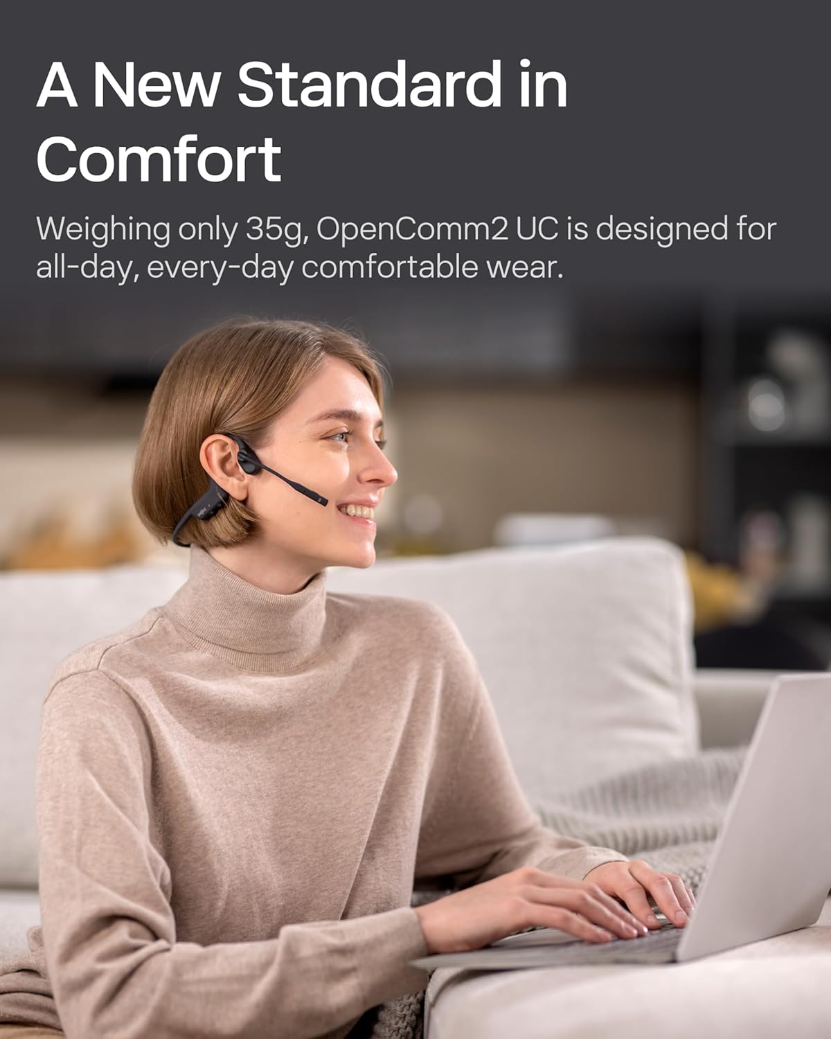 Shokz OpenComm 2 Bone Conduction Headset - Image 2